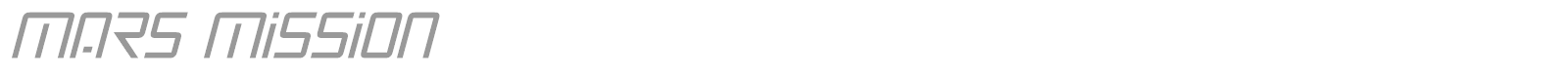 Mars Mission font preview